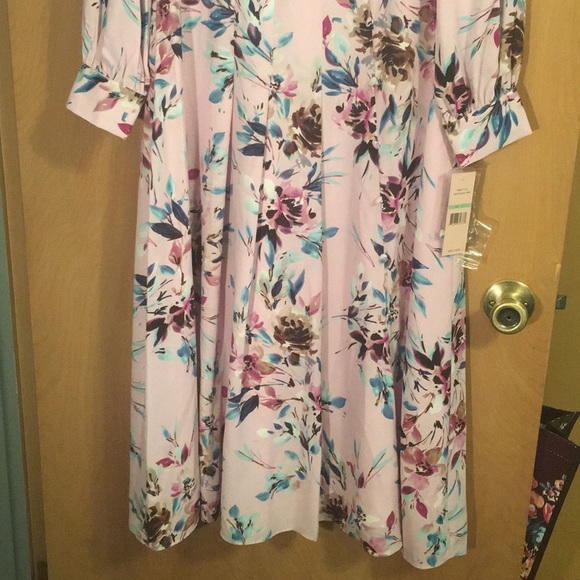 Beautiful Nanette Lepore Floral Midi Dress - NWT - Picture 5 of 10